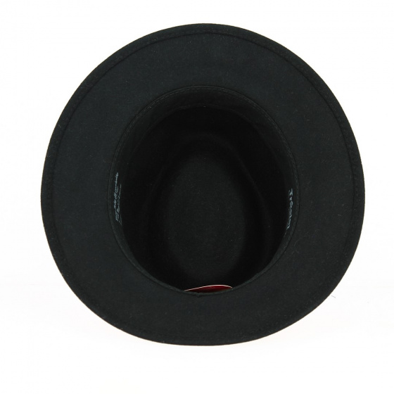 Chapeau Fedora Seberger Feutre Poil Noir Traclet Reference 12839