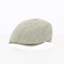 Casquette Plate Lin Beige - Traclet