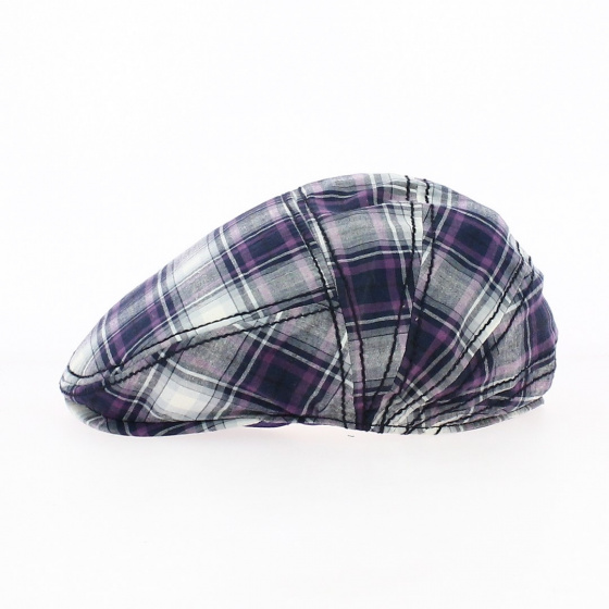 Flat Cap - Purple Stripes Flat Cap - Purple Stripes