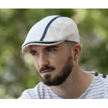 Doma Denim Jean Coton Beige Flat Cap - Traclet