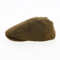 Flat Cap Waxed Cotton Brown - Traclet