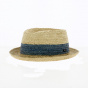 Natural Raffia PorkPie Lima Hat - Guerra 1855