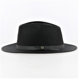 Fedora Black Wool Felt - Traclet