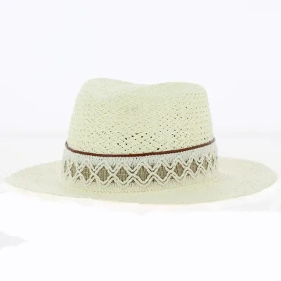 Natural Straw Fedora Hat - Fléchet Reference: 11994 | Traclet Hat Shop