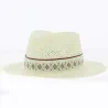 Natural Straw Fedora Hat - Fléchet Reference: 11994 | Traclet Hat Shop