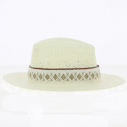 Natural Straw Fedora Hat - Fléchet