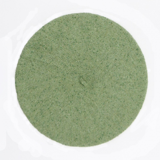 Béret Été Vert Amande Coton Soie & Lin - Le Béret Français