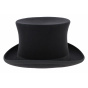 Wool Felt Top Hat Pea Coat - Traclet