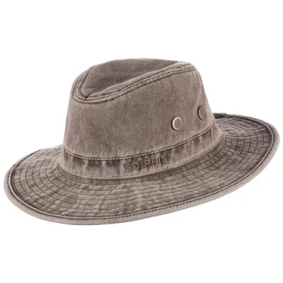Chapeau Safari Sonora Coton Marron - Scippis - Traclet