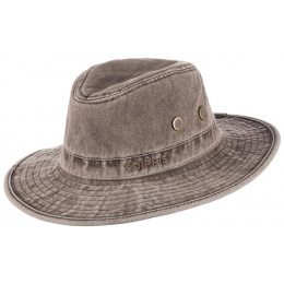 Sonora Brown Cotton Safari Hat - Scippis - Traclet