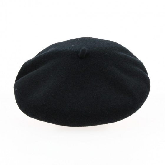 Mini Iraty Black Cashmere Beret - Heritage by Laulhère