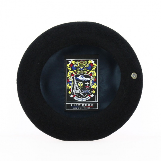 Mini Iraty Black Cashmere Beret - Heritage by Laulhère