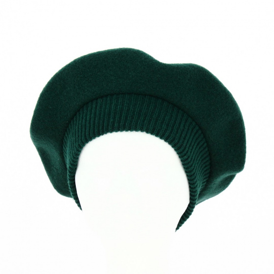 Parisienne Heritage Beret by Laulhère - Botanical Green