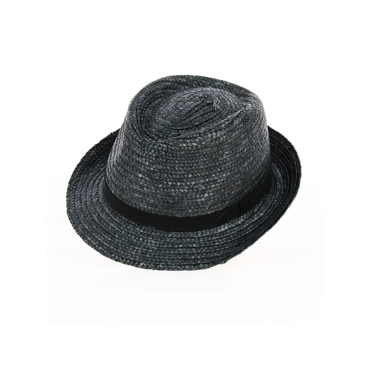 Chapeau Trilby Pachuca Paille Naturelle Noir - Traclet Reference : 5374 | Chapellerie Traclet