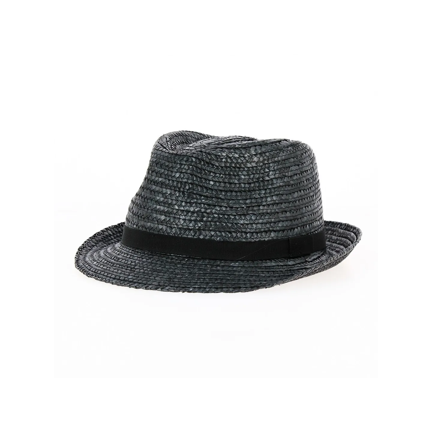 Chapeau Trilby Pachuca Paille Naturelle Noir - Traclet Reference : 5374 | Chapellerie Traclet