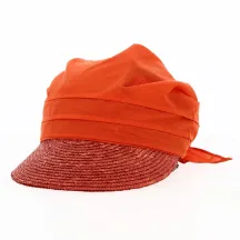 Coral Straw Alliance Cap - Seeberger Reference: 18082 | Traclet Hat Shop