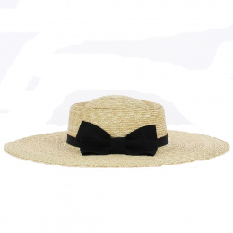 Natural Straw Pauline Wide-Brimmed Hat - Traclet