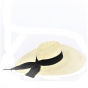 Wide Brim Esmée Floppy Hat Natural Straw - Traclet
