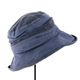 Cornflower Garden Bucket Hat with Floral Patterns - Traclet