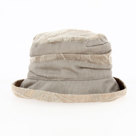 Bob Garden Bleuet Motifs Fleuris Taupe - Traclet Bob Garden Bleuet Motifs Fleuris Taupe - Traclet