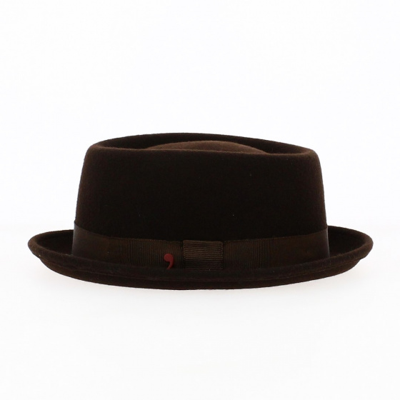 Chapeau Porkpie MY WAY Feutre Marron - TRACLET Chapeau Porkpie MY WAY Feutre Marron - TRACLET