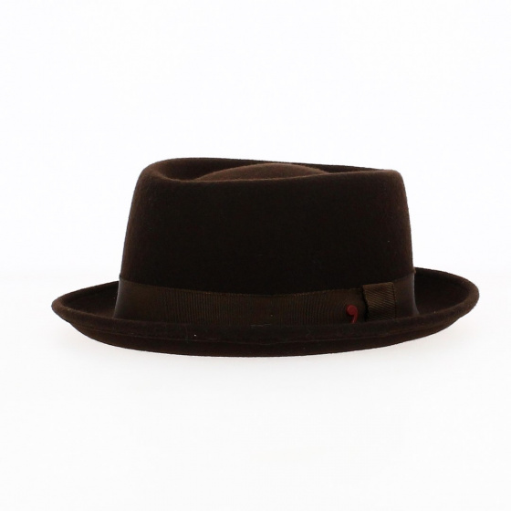 Chapeau Porkpie MY WAY Feutre Marron - TRACLET Chapeau Porkpie MY WAY Feutre Marron - TRACLET