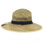 Traveller Hat Columbia Straw Ribbon Grey - Dorfman Pacific Co