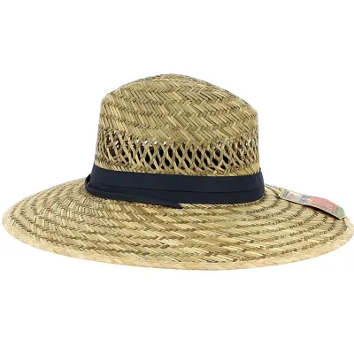 Traveller Hat Columbia Straw Ribbon Grey - Dorfman Pacific Co