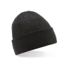 Black Ribbed Beanie - Beechfield Reference: 11214 | Chapellerie Traclet