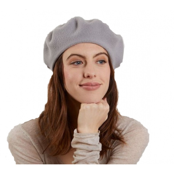 Grey Wool Paris Beret - Heritage by Laulhère