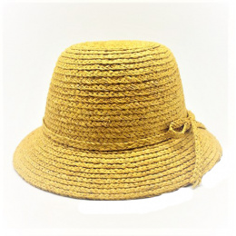 Bridget Natural Straw Cloche Hat - Traclet