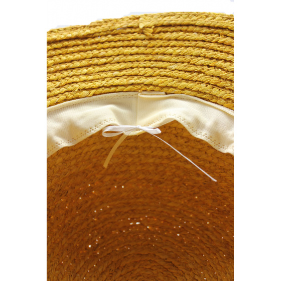 Bridget Natural Straw Cloche Hat - Traclet