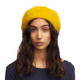 Parisian Angora Saffron Beret - Heritage by Laulhère