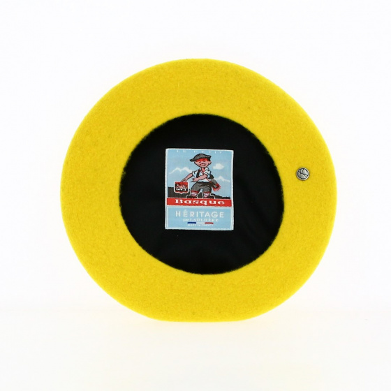 Children's Petit Basque Sulfur Beret - Heritage by Laulhère