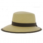 Panama Visor Cap with Brown Ribbon - City Sport