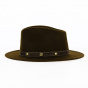 Brown Wool Felt Fedora Hat Barico - Traclet