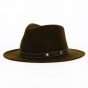 Brown Wool Felt Fedora Hat Barico - Traclet