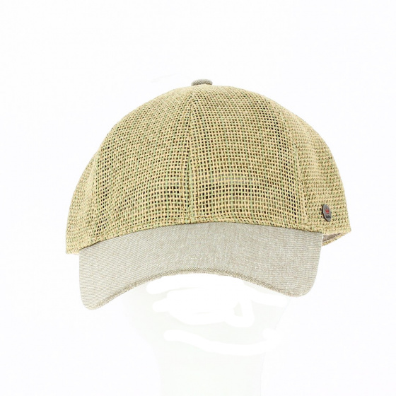 Casquette Baseball Paille avec visière coton - Traclet Casquette Baseball Paille avec visière coton - Traclet