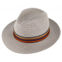 Fédora Caprera Straw Hat Grey Paper - Traclet