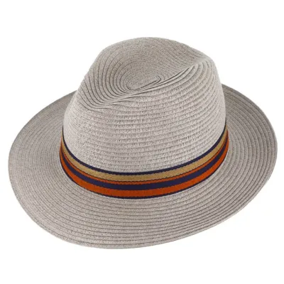 Fédora Caprera Straw Hat Grey Paper - Traclet