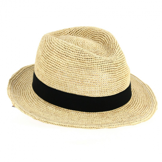 Lucas Raffia Trilby Hat - Traclet