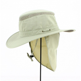 Chapeau Traveller cache nuque Outdoor Rio Beige - Traclet