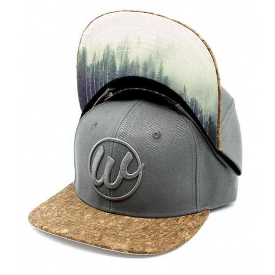 Grey Forest Snapback Cap - Woed