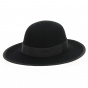 Gemma Capeline Black Wool Felt - Traclet