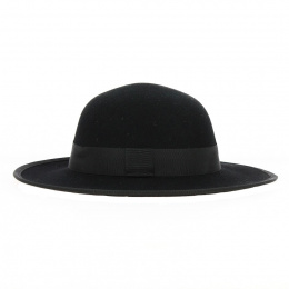 Capeline Gemma Feutre Laine Noir - Traclet