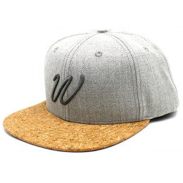 Gainsboro Grey Snapback Cap - Woed