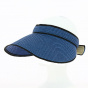 Blue paper straw visor - Traclet