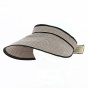 Visor straw paper taupe - Traclet