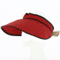 Red paper straw visor - Traclet