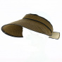 Khaki paper straw visor - Traclet